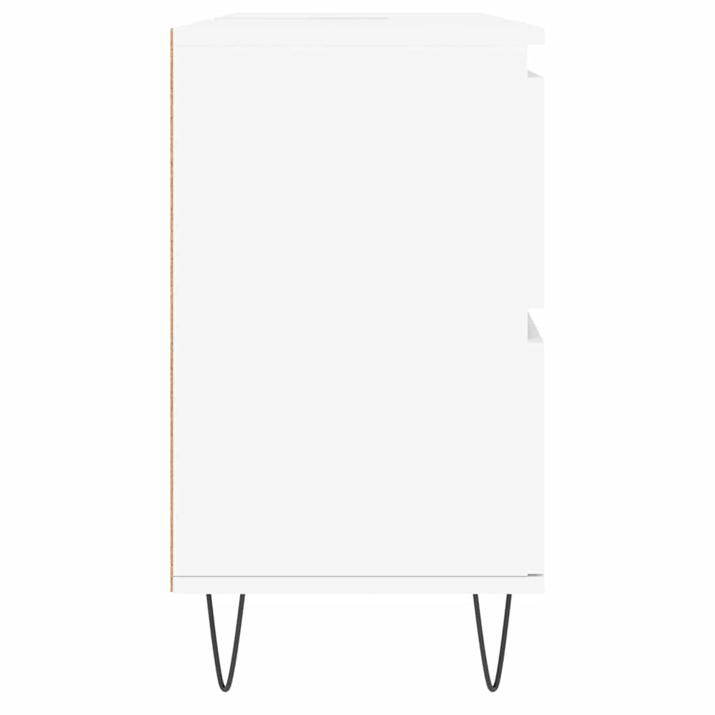 vidaXL Ντουλάπι Μπάνιου Λευκό 80 x 33 x 60 εκ. Επεξεργασμένο Ξύλο