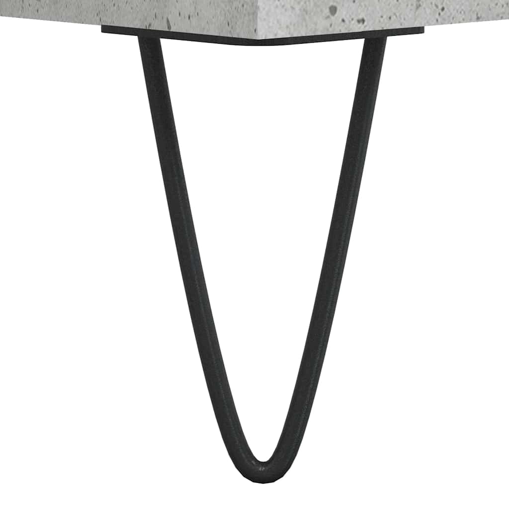 vidaXL Ντουλάπι Μπάνιου Γκρι Σκυροδέματος 80x33x60 εκ. Επεξ. Ξύλο