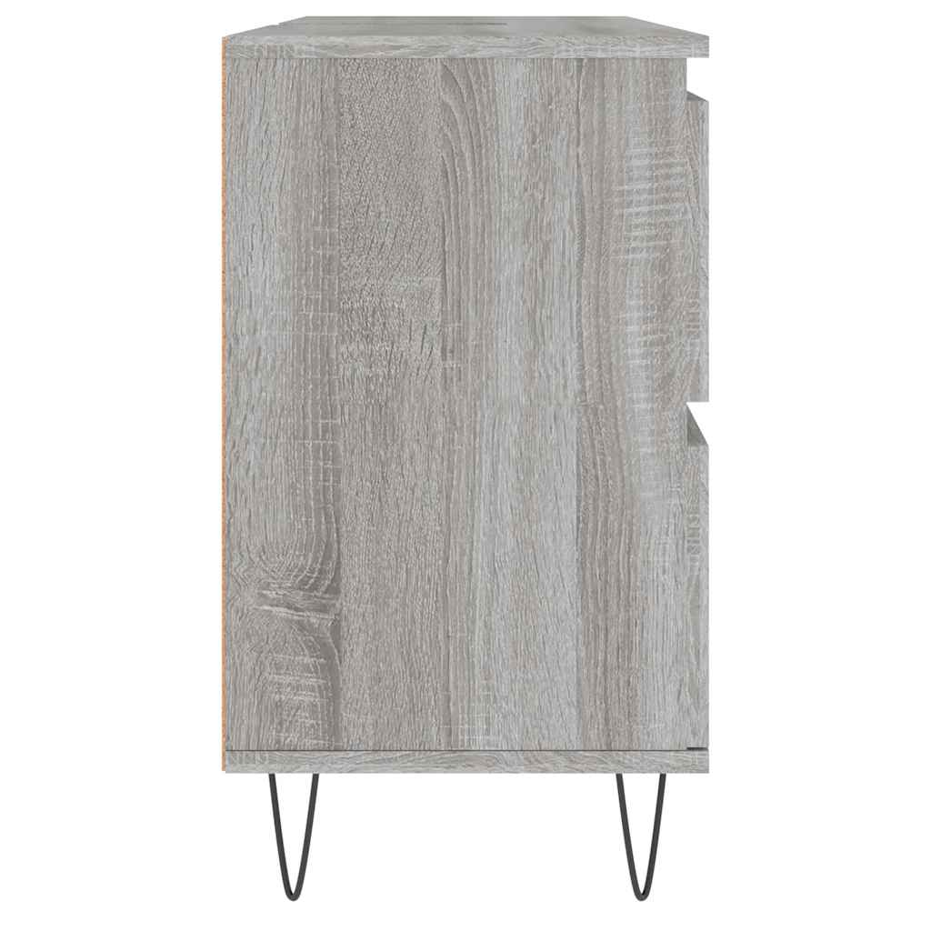 vidaXL Ντουλάπι Μπάνιου Γκρι Sonoma 80 x 33 x 60 εκ. από Επεξεργ. Ξύλο
