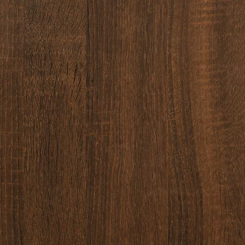vidaXL Ντουλάπι Μπάνιου Καφέ Δρυς 80 x 33 x 60 εκ. Επεξεργασμένο Ξύλο