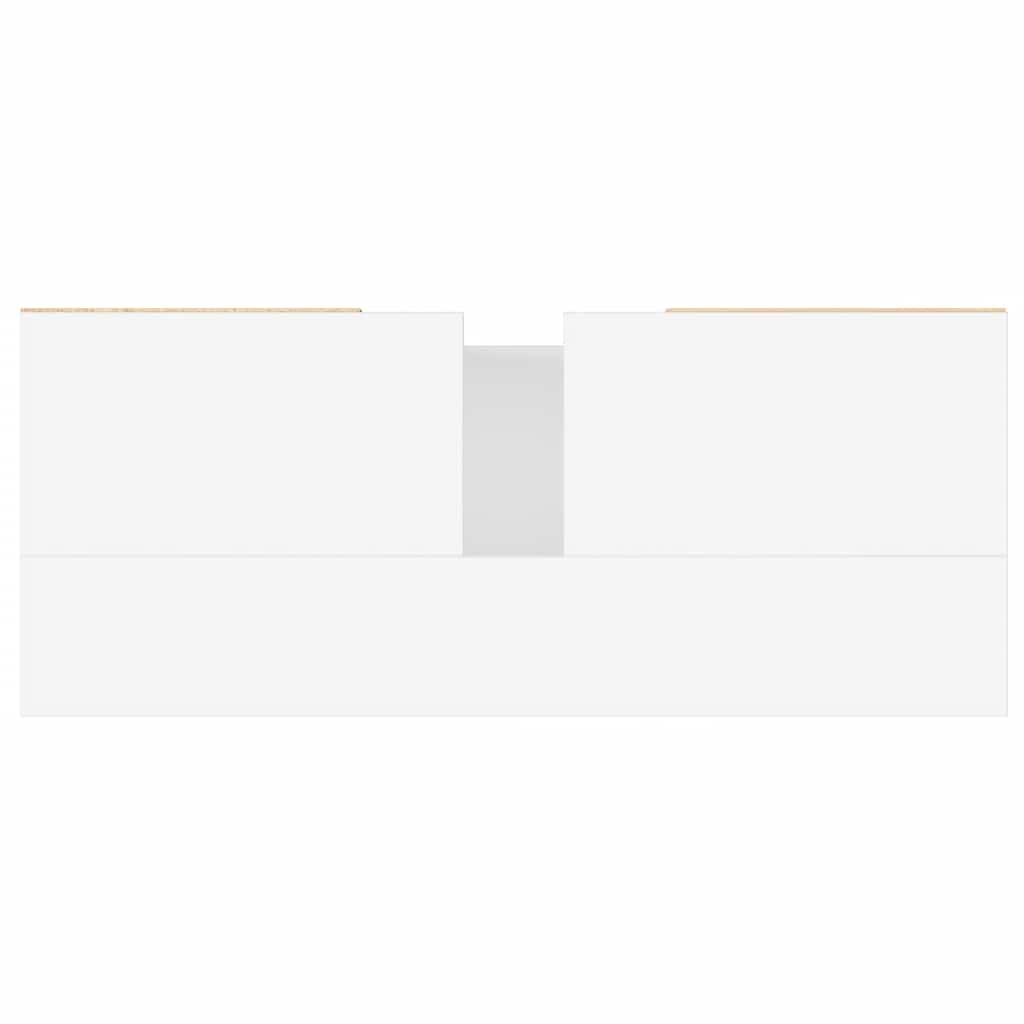 vidaXL Ντουλάπι Μπάνιου Λευκό 80 x 33 x 60 εκ. Επεξεργασμένο Ξύλο