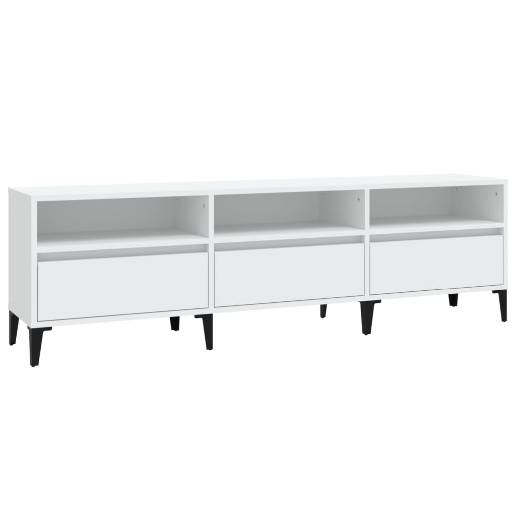vidaXL Έπιπλο Τηλεόρασης Λευκό 150x30x44,5 εκ. Επεξεργασμένο Ξύλο