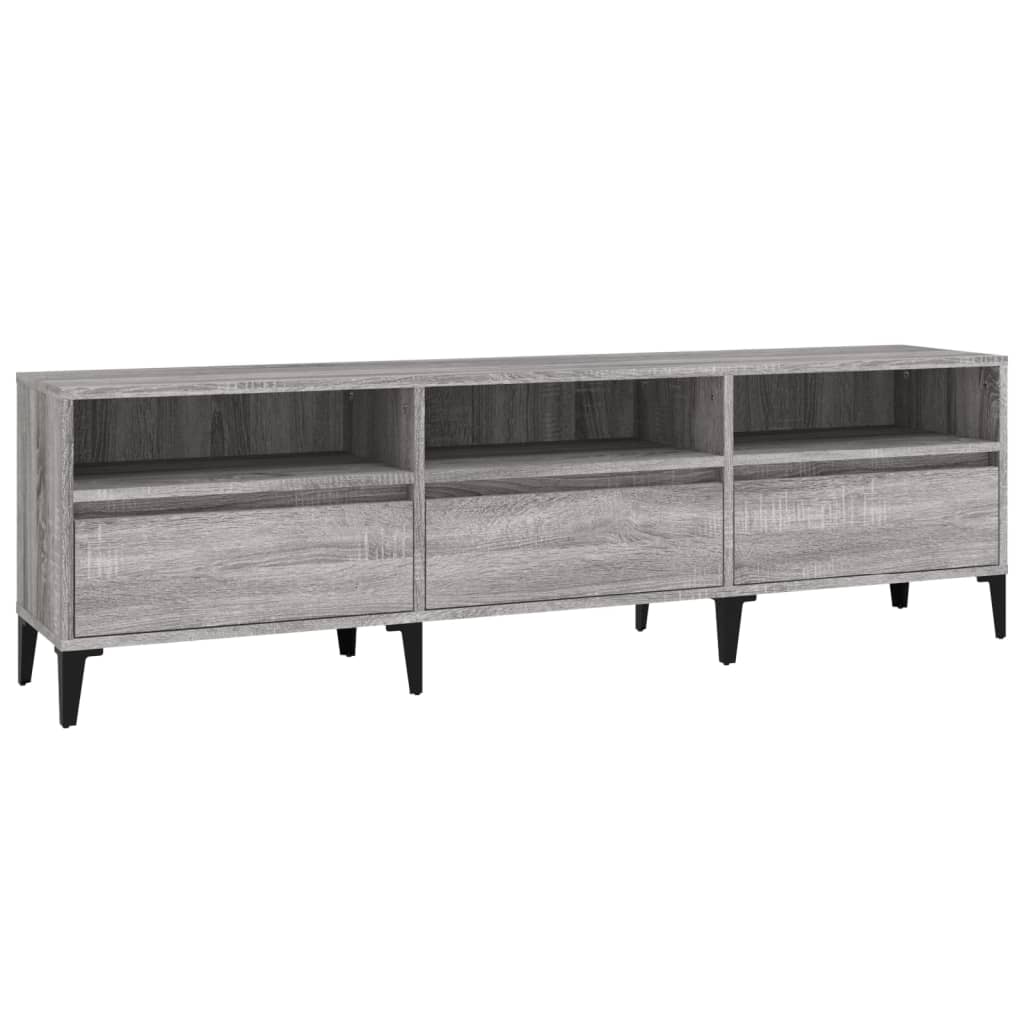 vidaXL Έπιπλο Τηλεόρασης Γκρι Sonoma 150x30x44,5 εκ. από Επεξεργ. Ξύλο