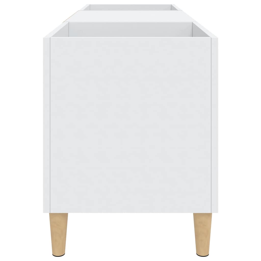 vidaXL Δισκοθήκη Λευκή 121 x 38 x 48 εκ. Επεξεργασμένο Ξύλο