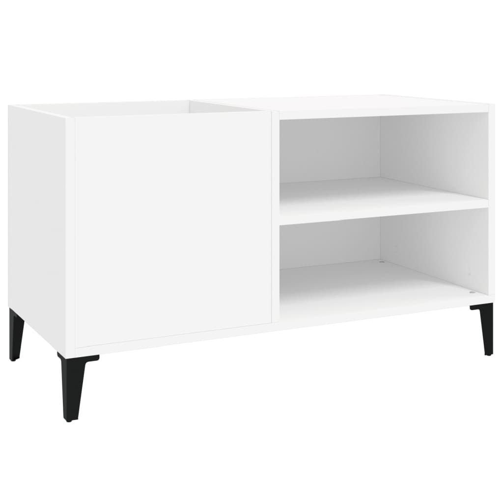 vidaXL Δισκοθήκη Λευκή 84,5 x 38 x 48 εκ. από Επεξεργασμένο Ξύλο
