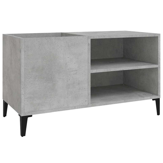 vidaXL Δισκοθήκη Γκρι Σκυροδέματος 84,5x38x48 εκ. Επεξεργασμένο Ξύλο