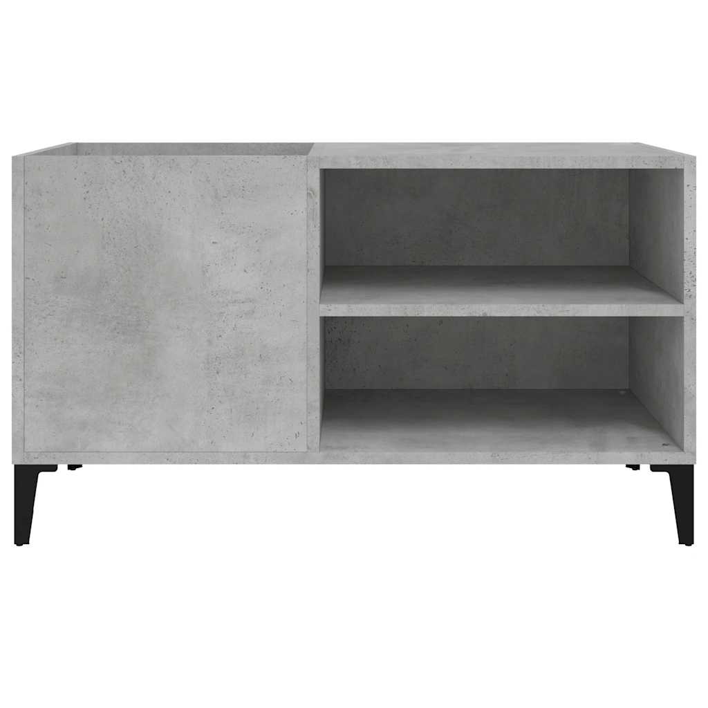 vidaXL Δισκοθήκη Γκρι Σκυροδέματος 84,5x38x48 εκ. Επεξεργασμένο Ξύλο