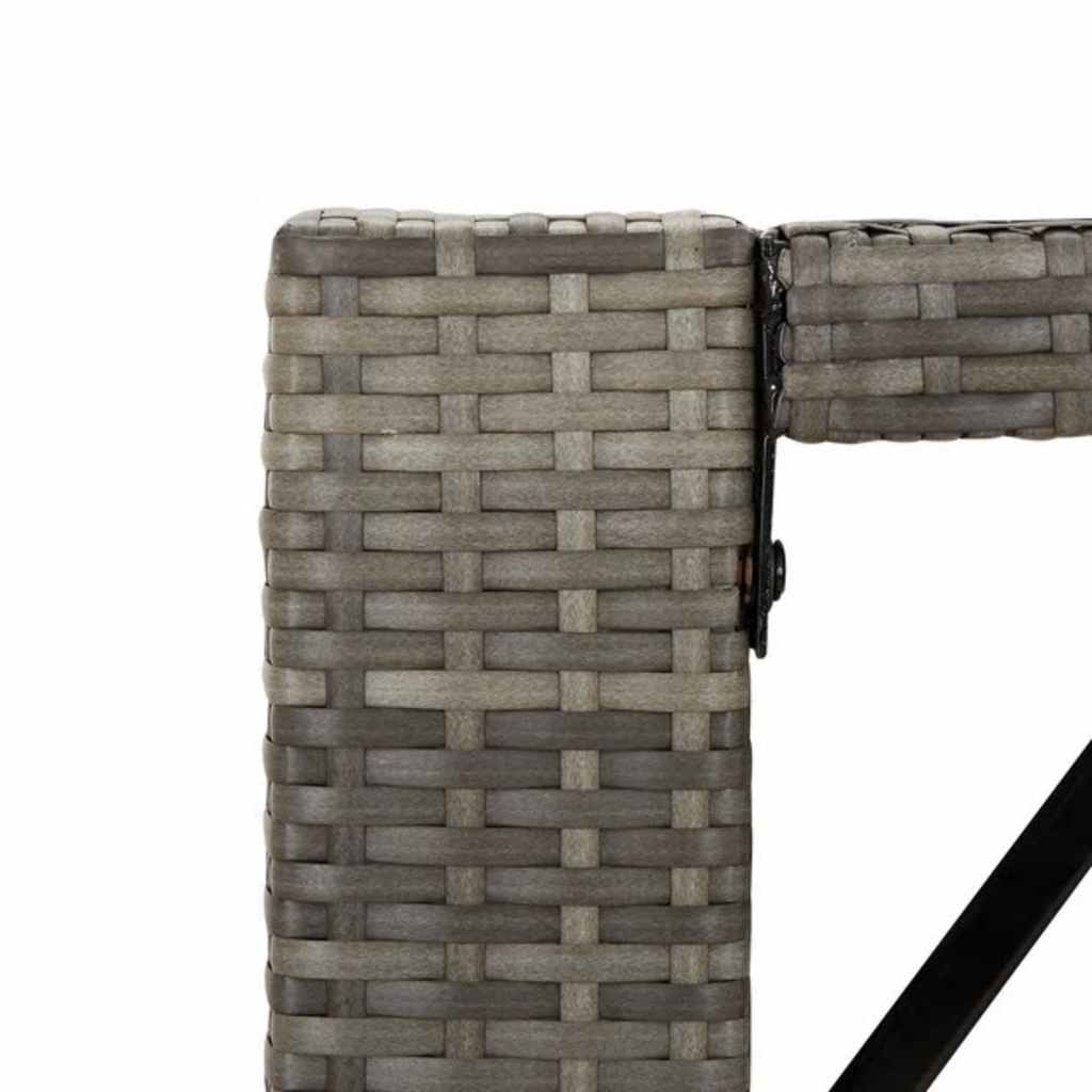vidaXL Σετ Επίπλων Μπαρ Κήπου 9 Τεμαχίων Γκρι από Συνθετικό Ρατάν