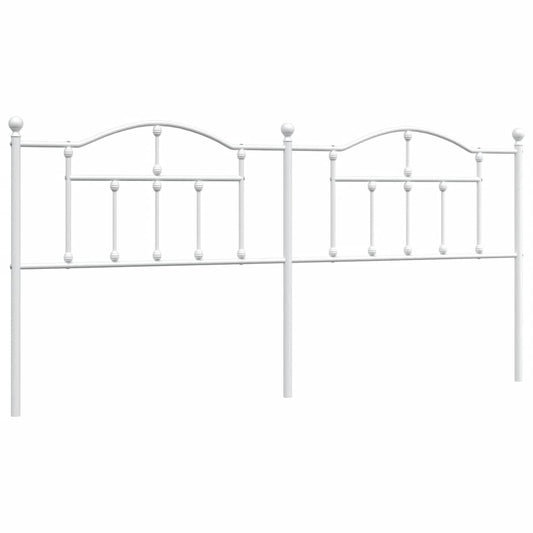 vidaXL Κεφαλάρι Λευκό 193 εκ. Μεταλλικό