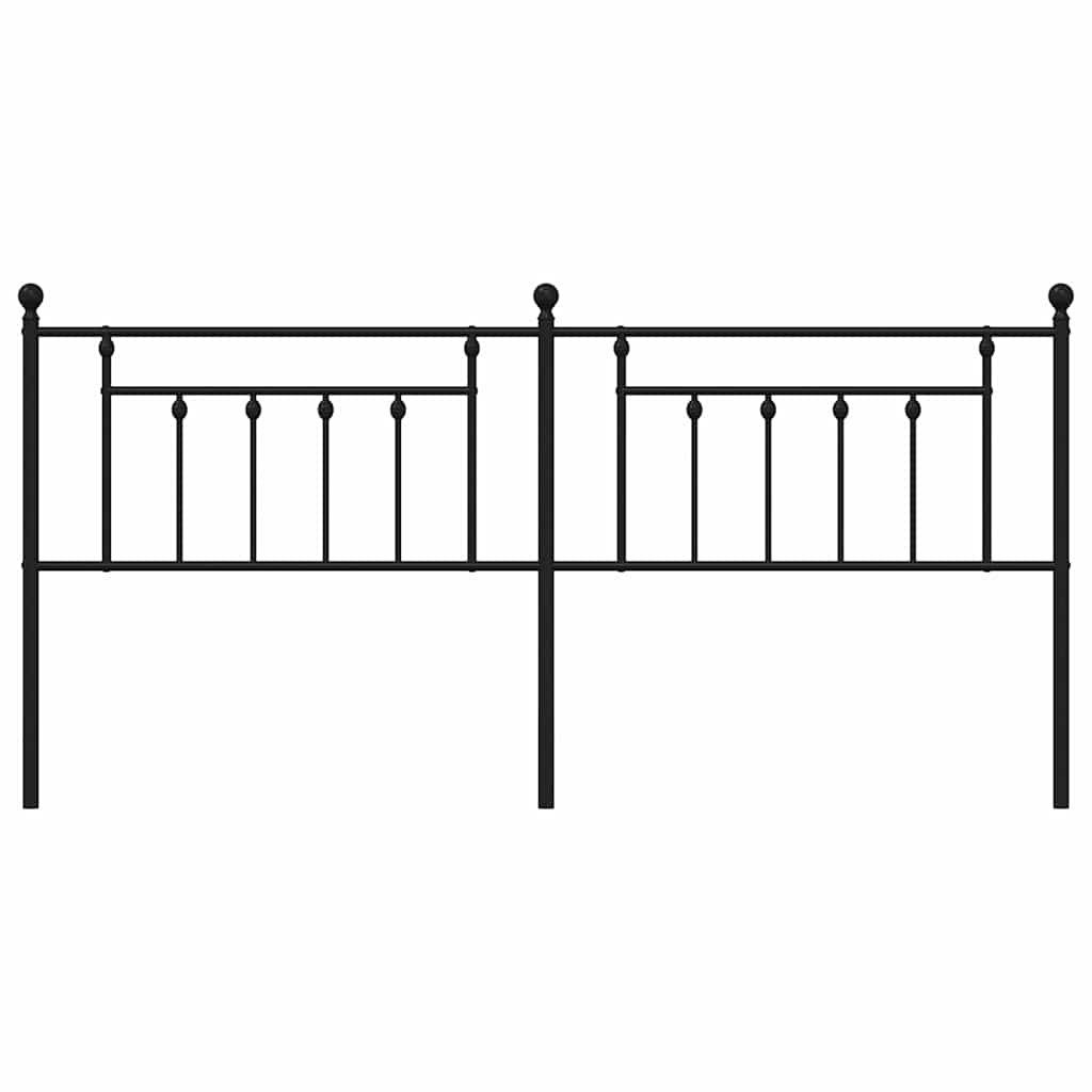 vidaXL Κεφαλάρι Μαύρο 193 εκ. Μεταλλικό