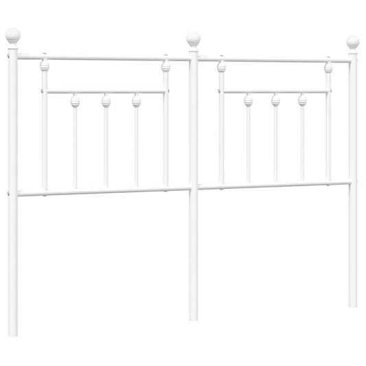 vidaXL Κεφαλάρι Λευκό 140 εκ. Μεταλλικό