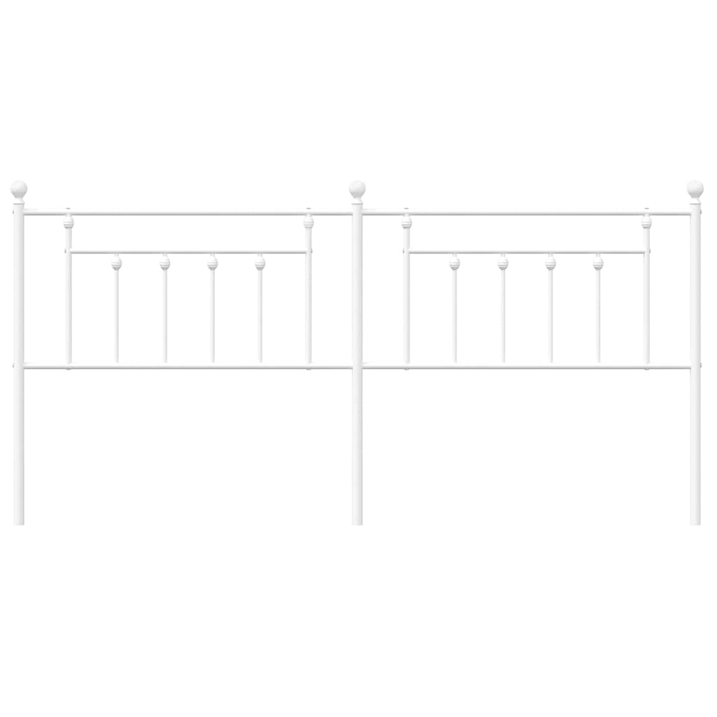 vidaXL Κεφαλάρι Λευκό 193 εκ. Μεταλλικό