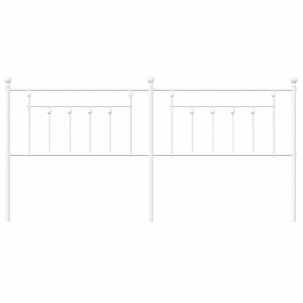 vidaXL Κεφαλάρι Λευκό 200 εκ. Μεταλλικό