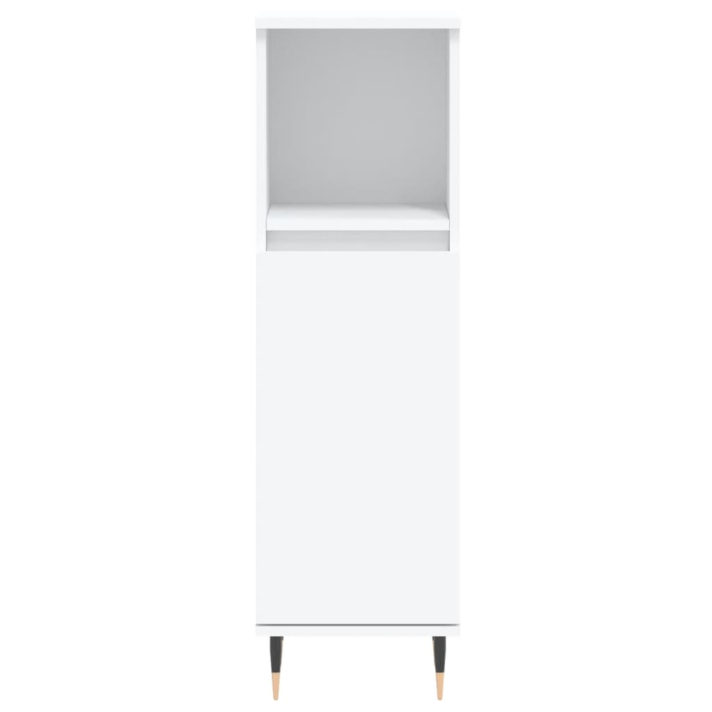 vidaXL Σετ Επίπλων Μπάνιου 3 Τεμαχίων Λευκό από Επεξεργασμένο Ξύλο