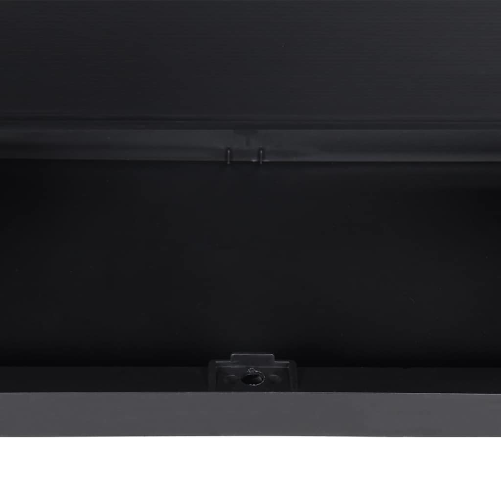vidaXL Ντουλάπι Αποθ. Εξ. Χώρου Γκρι/Μαύρο 65x37x165εκ. Πολυπροπυλένιο