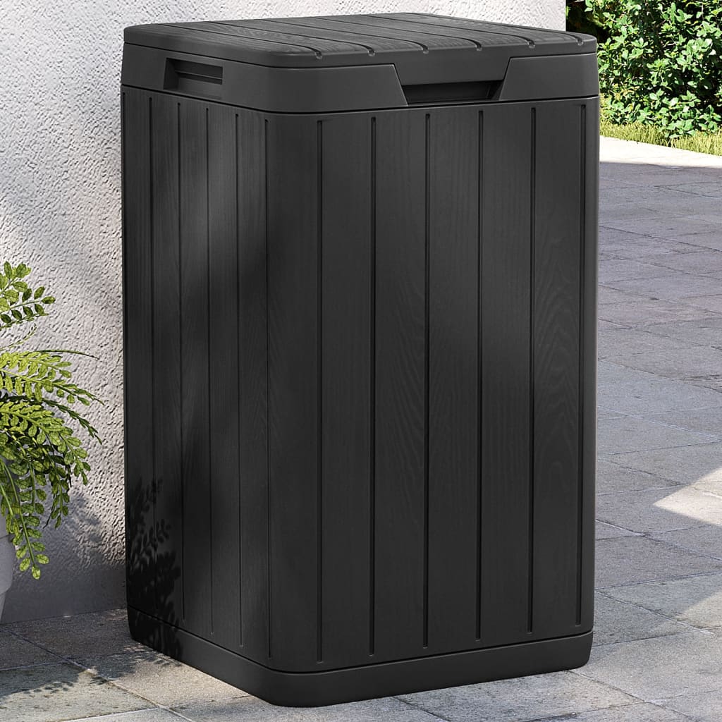 vidaXL Κάδος Απορριμμάτων Εξ. Χώρου Ανθρακί 38x38x65 εκ. Πολυπρ/λένιο