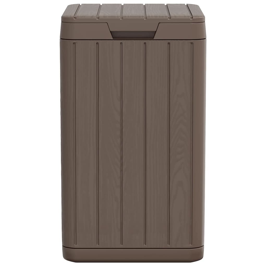 vidaXL Κάδος Απορριμμάτων Εξωτερ. Χώρου Καφέ 38x38x65 εκ. Πολυπρ/λένιο