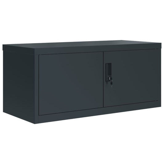 vidaXL Αρχειοθήκη Ανθρακί 90 x 40 x 40 εκ. Ατσάλινη