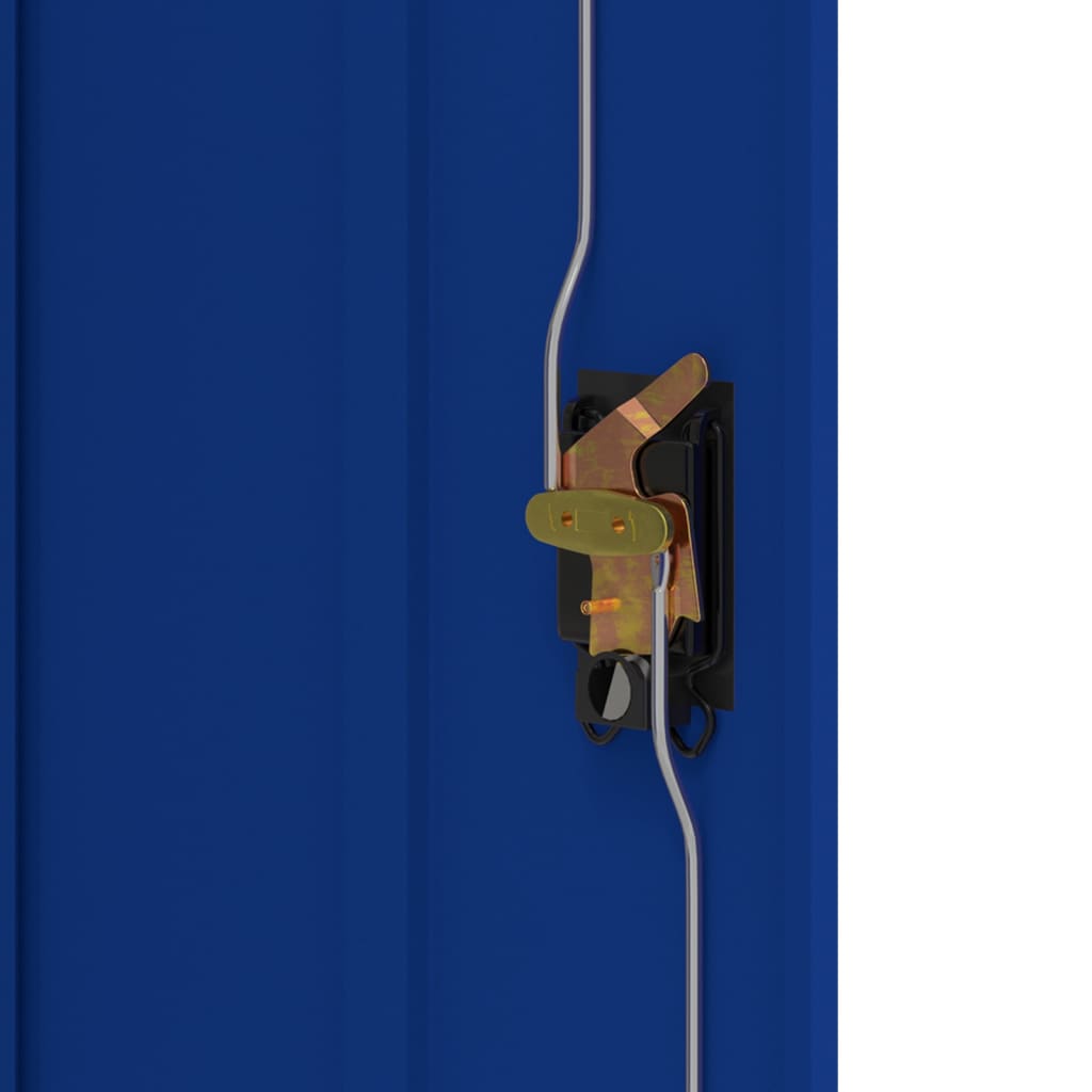 vidaXL Αρχειοθήκη Ανοιχτό Γκρι και Μπλε 90 x 40 x 70 εκ. Ατσάλινη