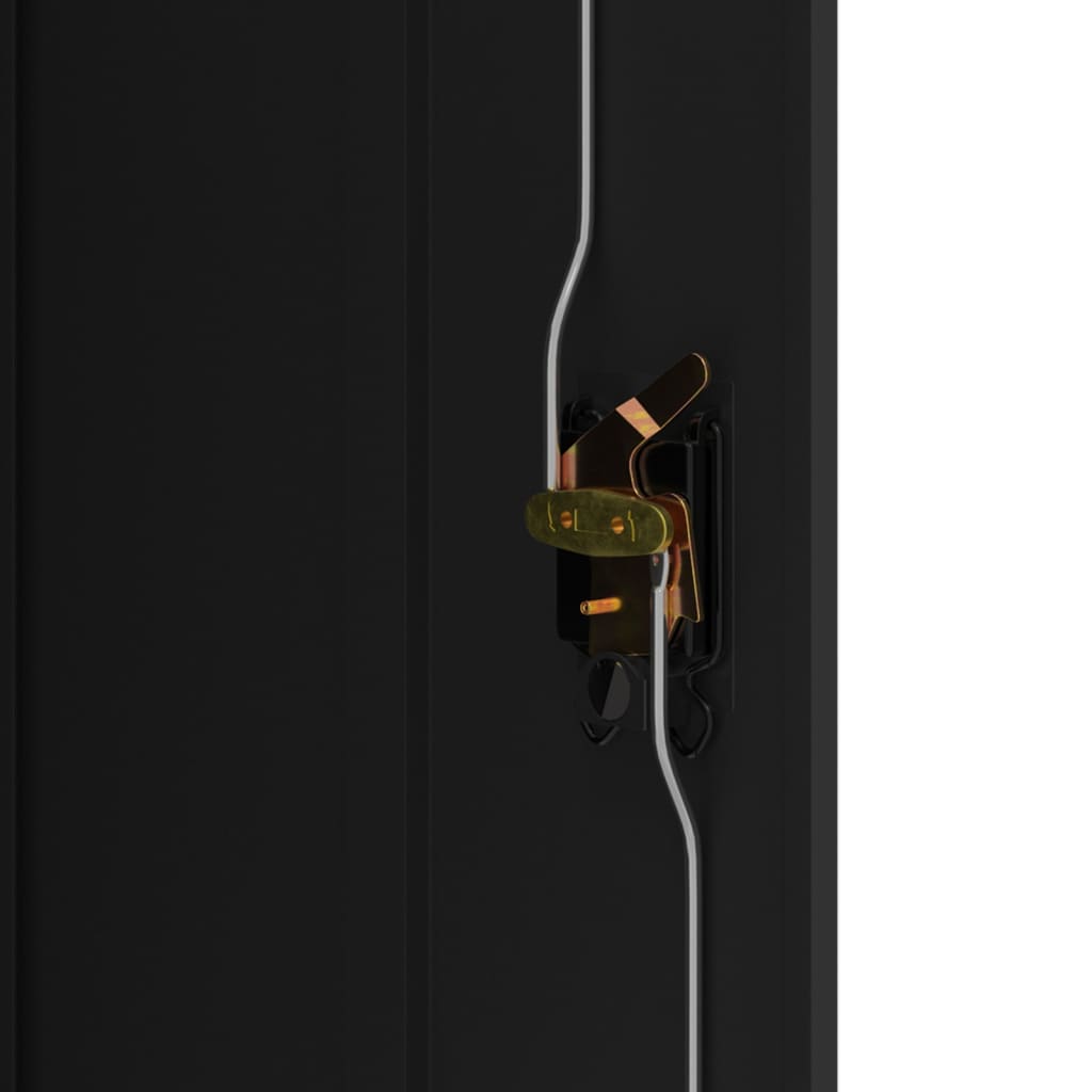 vidaXL Αρχειοθήκη Μαύρη 90 x 40 x 105 εκ. από Ατσάλι