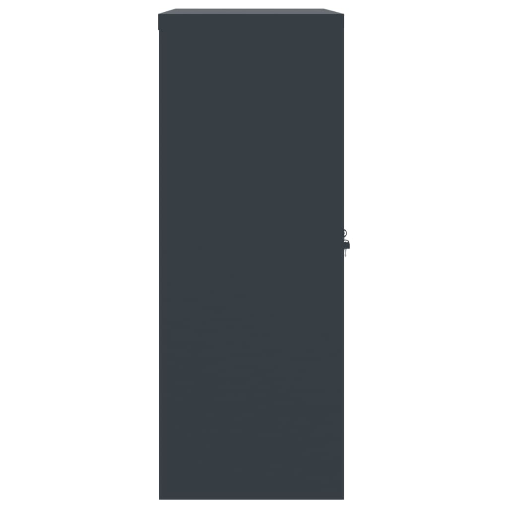 vidaXL Αρχειοθήκη Ανθρακί 90 x 40 x 105 εκ. Ατσάλινη