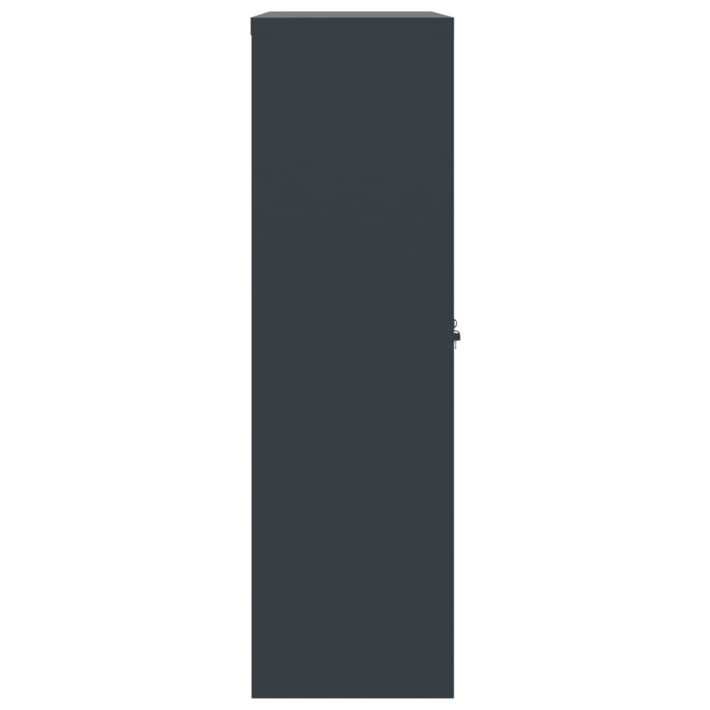 vidaXL Αρχειοθήκη Ανθρακί 90 x 40 x 140 εκ. Ατσάλινη