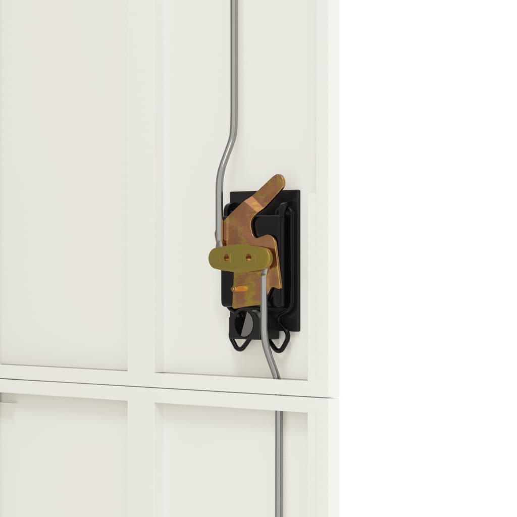 vidaXL Αρχειοθήκη Λευκή 90 x 40 x 180 εκ. Ατσάλινη