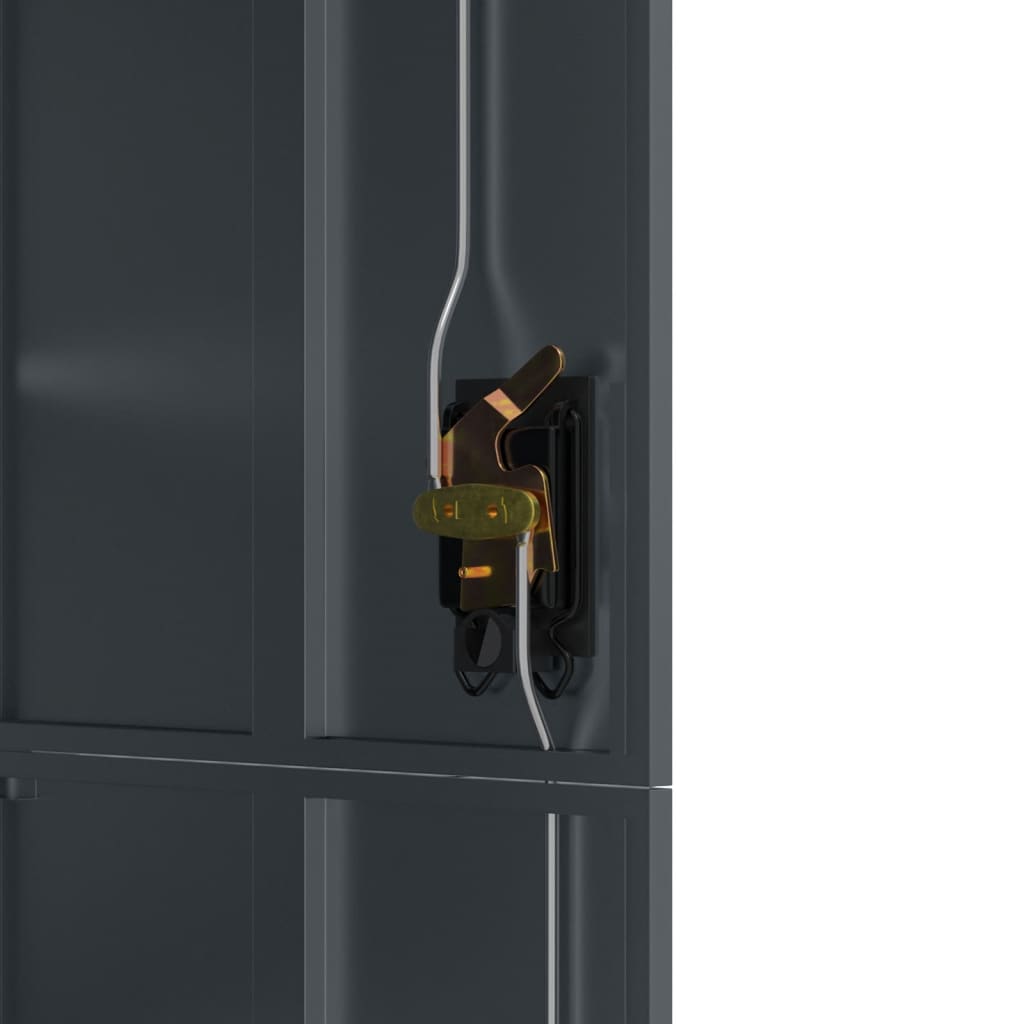 vidaXL Αρχειοθήκη Ανθρακί 90 x 40 x 180 εκ. Ατσάλινη