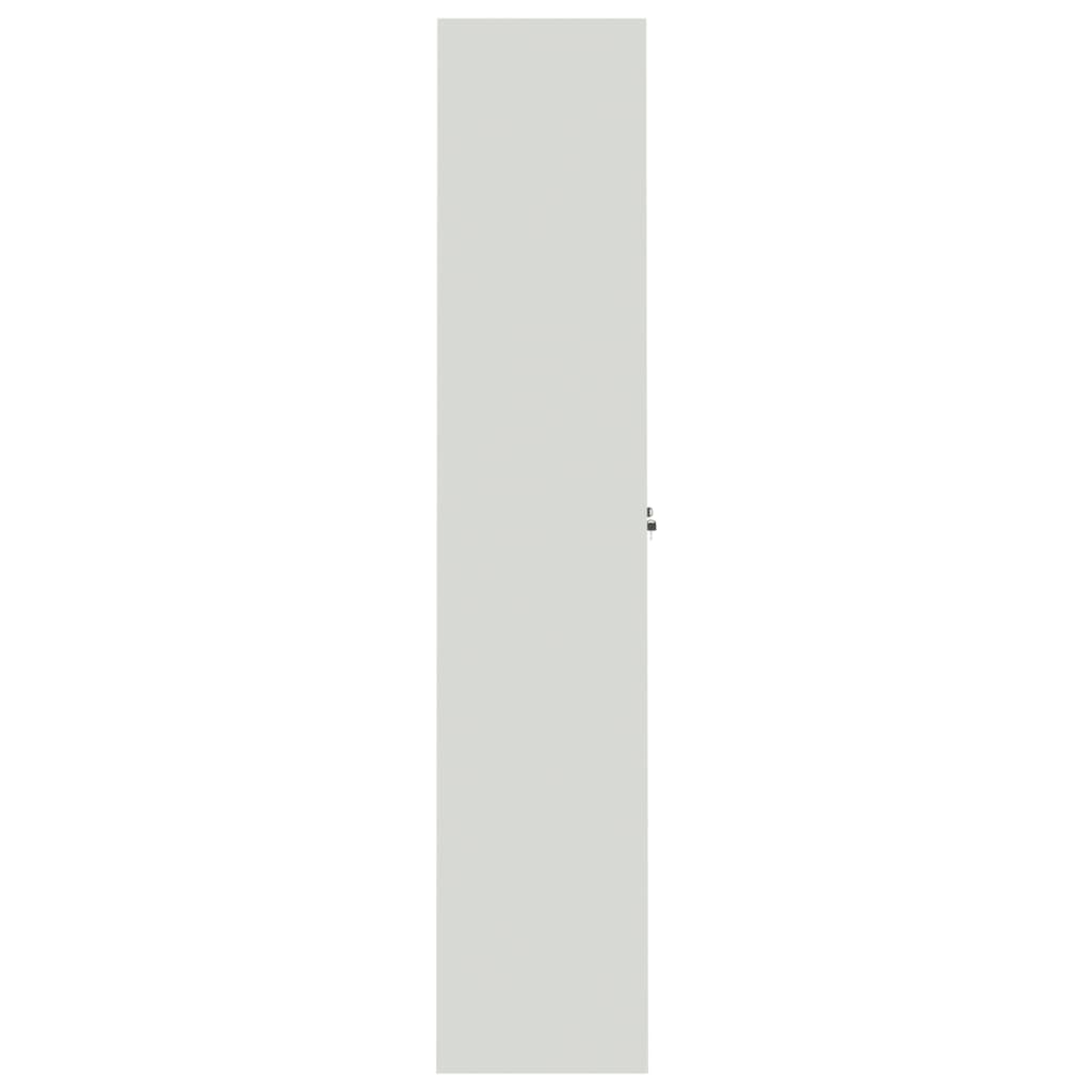 vidaXL Αρχειοθήκη Αν. Γκρι 90x40x200 εκ. Ατσάλινη