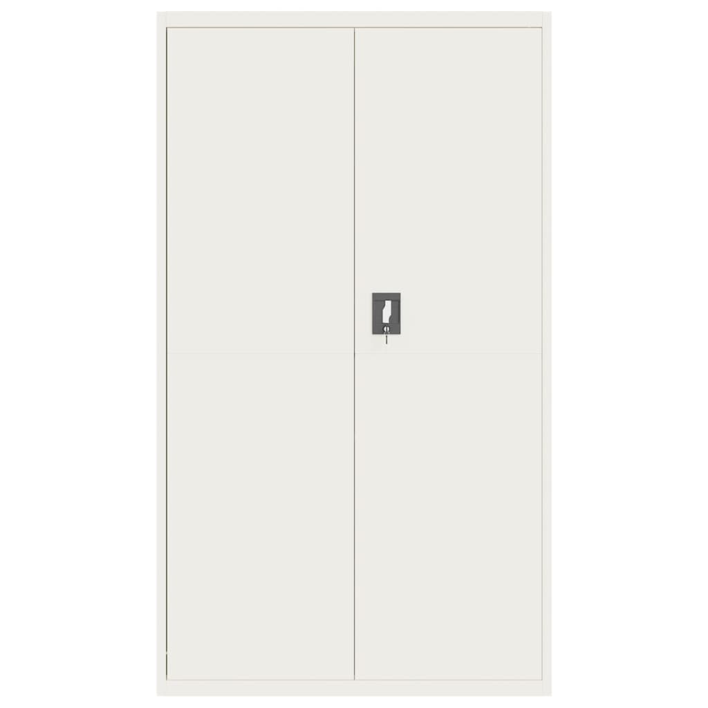 vidaXL Αρχειοθήκη Λευκή 105 x 40 x 180 εκ. Ατσάλινη