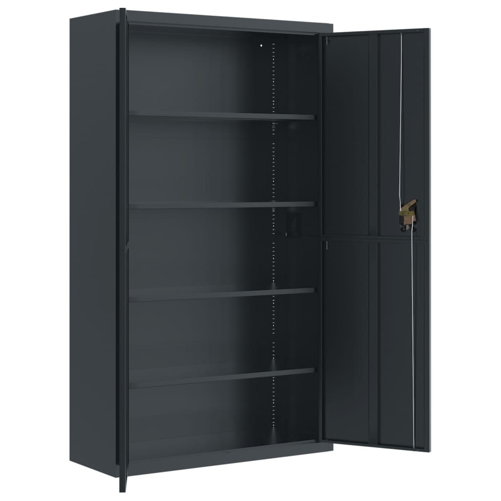 vidaXL Αρχειοθήκη Ανθρακί 105 x 40 x 180 εκ. Ατσάλινη