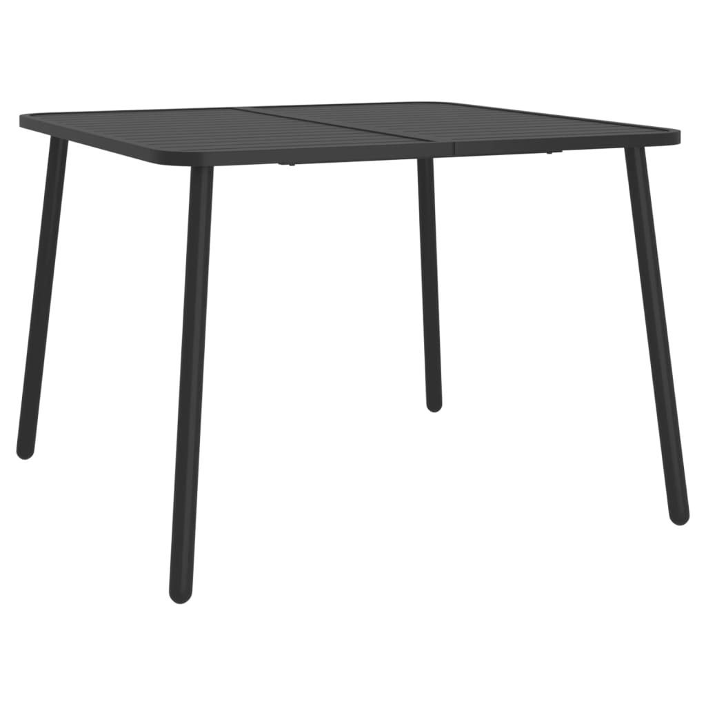 vidaXL Σετ Τραπεζαρίας Κήπου 7 Τεμαχίων Ανθρακί από Ατσάλι