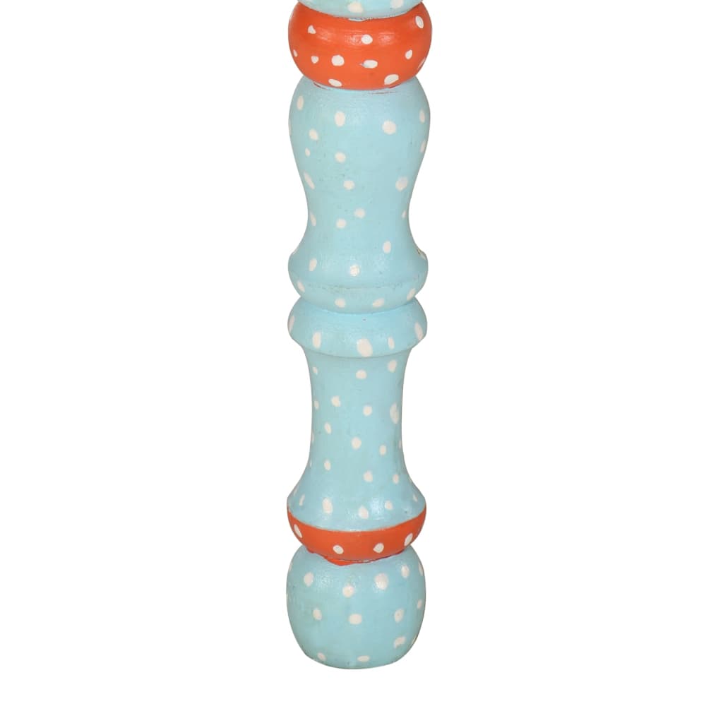 vidaXL Τραπεζάκι Σαλονιού Βαμμένο στο Χέρι Μπλε από Μασίφ Ξύλο Μάνγκο