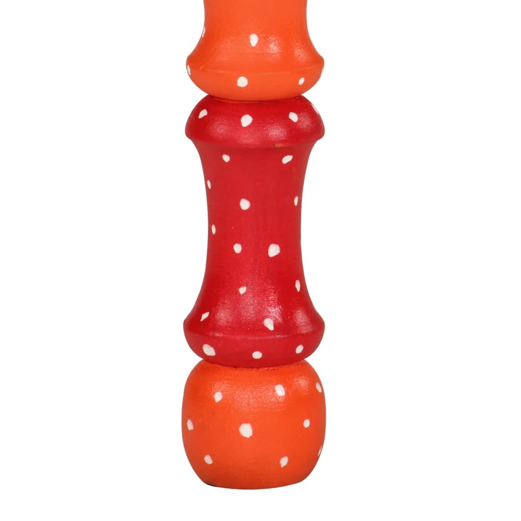 vidaXL Τραπεζάκι Σαλονιού Βαμμένο στο Χέρι Πορτοκαλί Μασίφ Ξύλο Μάνγκο