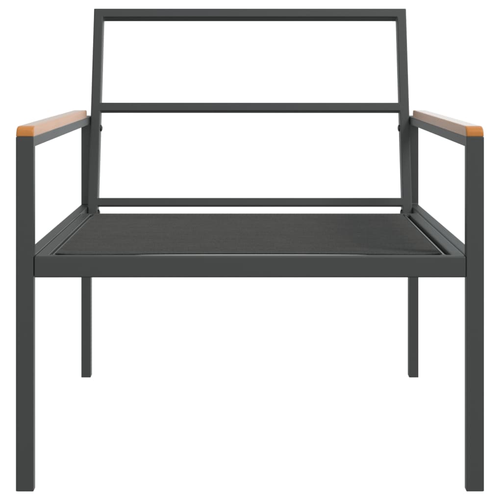 vidaXL Σαλόνι Κήπου Σετ 4 τεμ. Ανθρακί από Ατσάλι με Μαξιλάρια