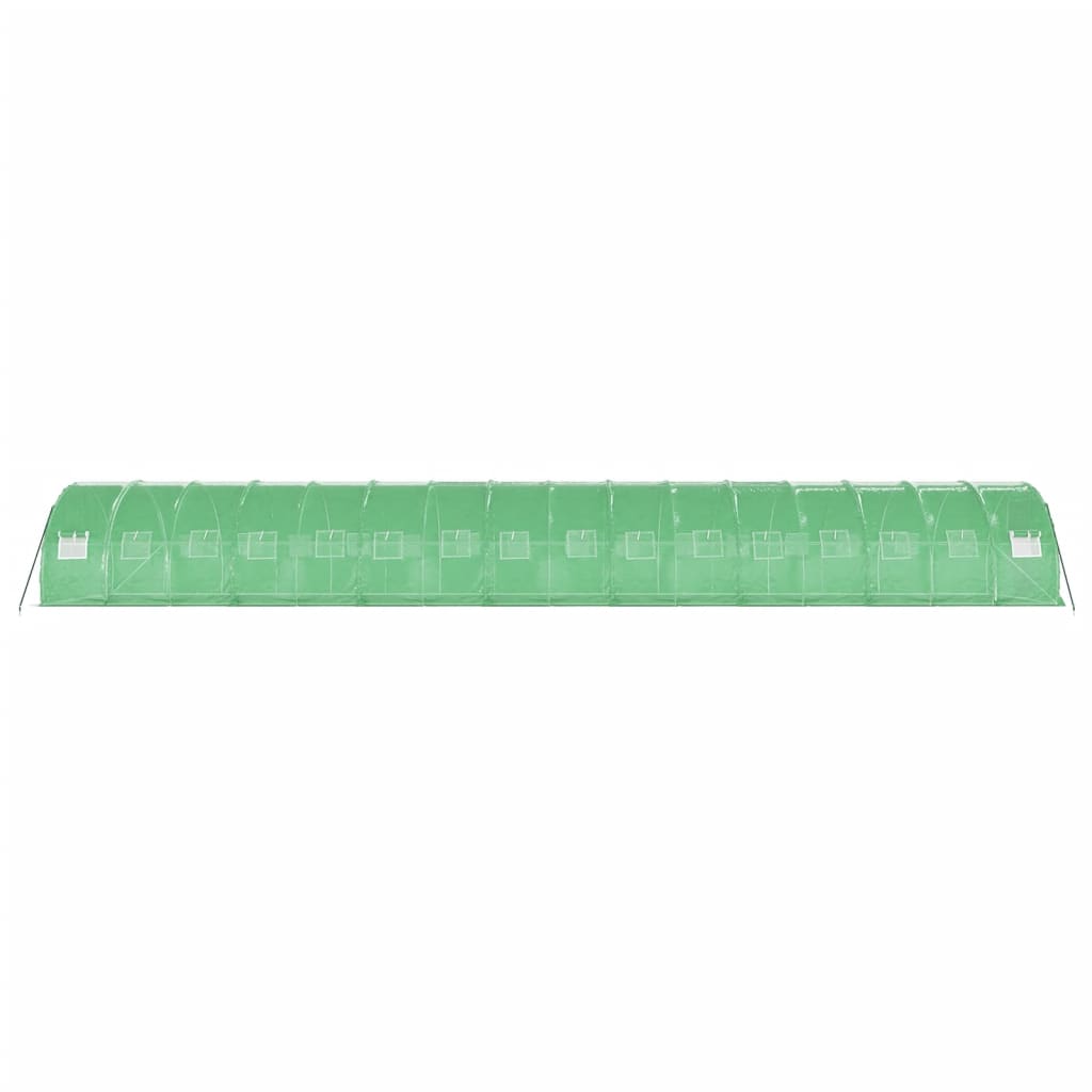 vidaXL Θερμοκήπιο Πράσινο 48 μ² 16 x 3 x 2 μ. με Ατσάλινο Πλαίσιο
