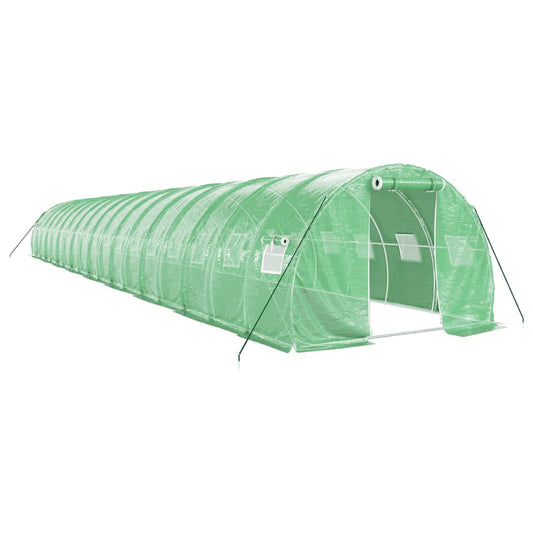 vidaXL Θερμοκήπιο Πράσινο 54 μ² 18 x 3 x 2 μ. με Ατσάλινο Πλαίσιο