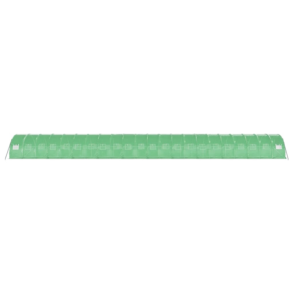 vidaXL Θερμοκήπιο Πράσινο 66 μ² 22 x 3 x 2 μ. με Ατσάλινο Πλαίσιο