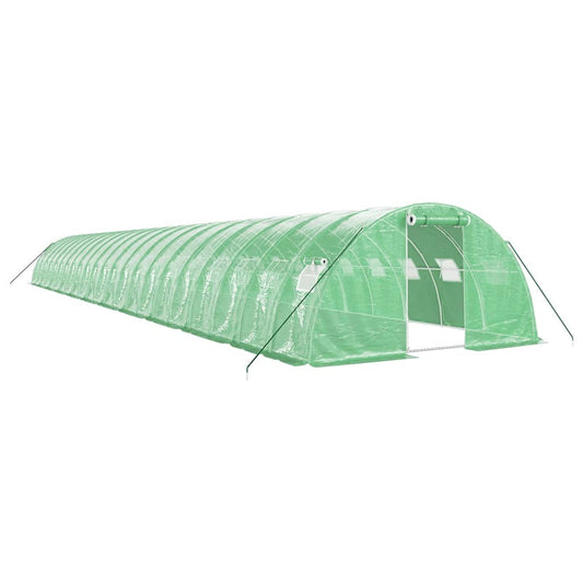 vidaXL Θερμοκήπιο Πράσινο 88 μ² 22 x 4 x 2 μ. με Ατσάλινο Πλαίσιο