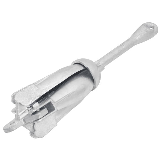 vidaXL Άγκυρα Πτυσσόμενη Ασημί 6 Κιλά Γαλβανισμένο χυτοσίδηρο εν θερμώ