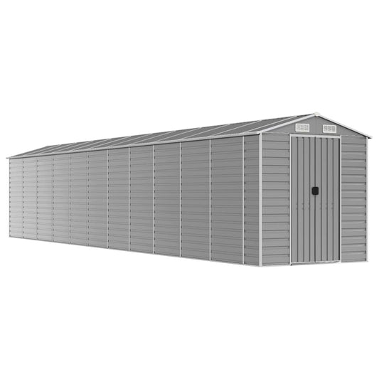 vidaXL Αποθήκη Κήπου Ανοιχτό Γκρι 191x980x198 εκ. Γαλβανισμένο Ατσάλι