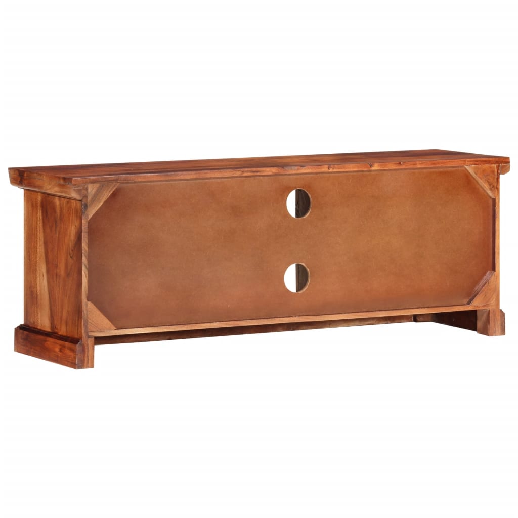 vidaXL Έπιπλο Τηλεόρασης με Πόρτες 112x30x40 εκ. Μασίφ Ξύλο Ακακίας