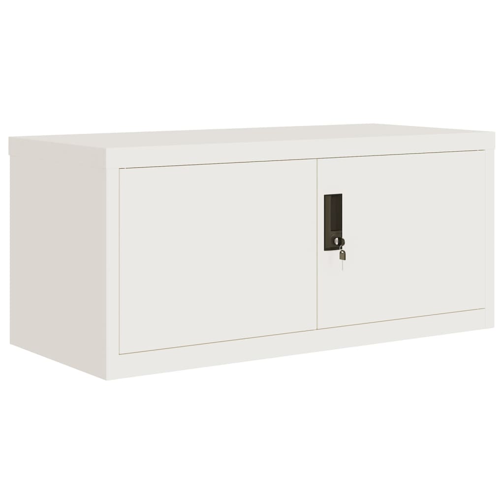 vidaXL Αρχειοθήκη Λευκή 90 x 40 x 180 εκ. Ατσάλινη