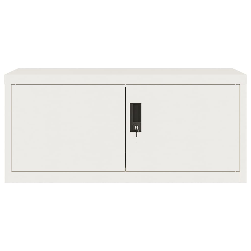 vidaXL Αρχειοθήκη Λευκή 90 x 40 x 180 εκ. Ατσάλινη