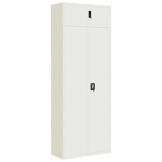 vidaXL Αρχειοθήκη Λευκή 90 x 40 x 240 εκ. Ατσάλινη