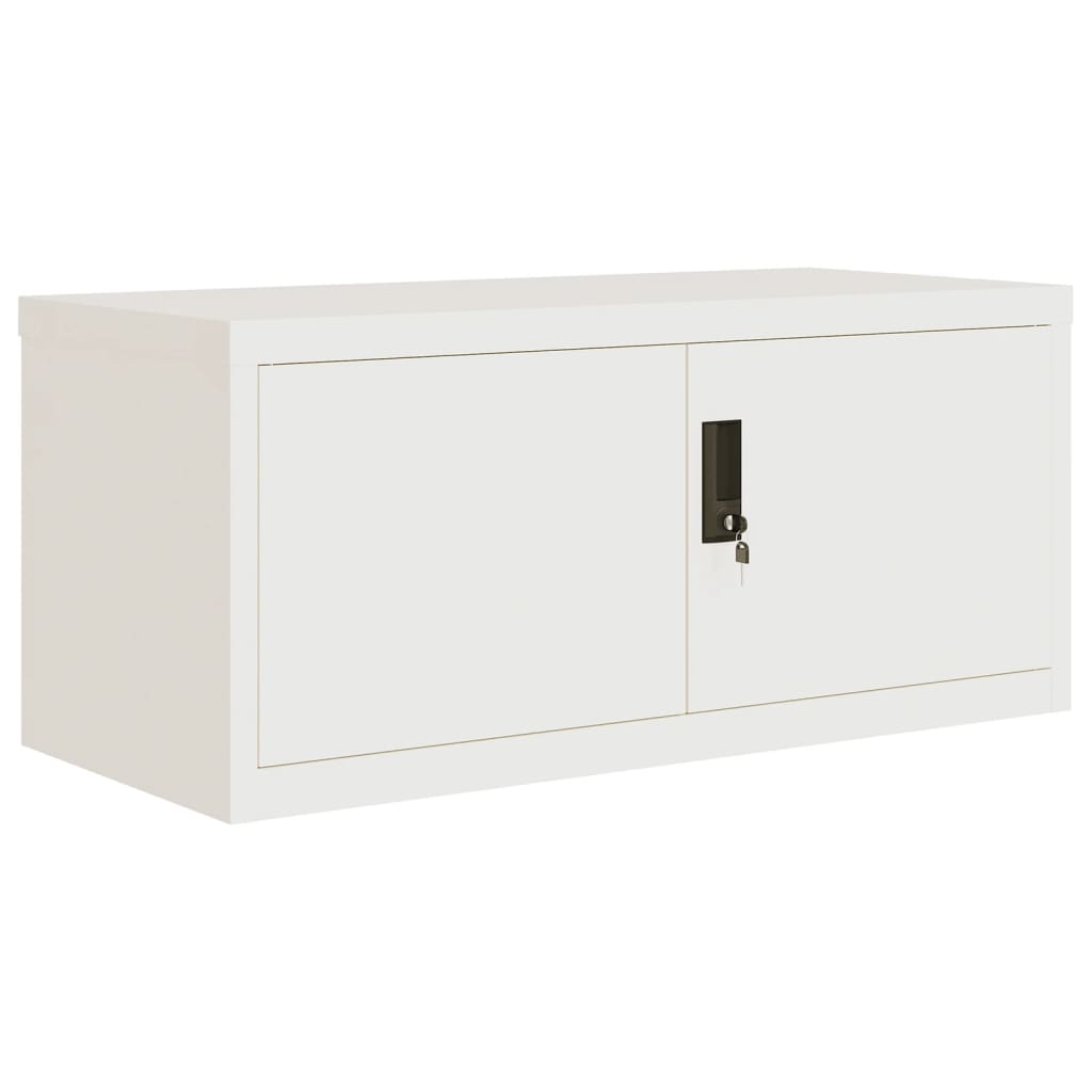 vidaXL Αρχειοθήκη Λευκή 90 x 40 x 240 εκ. Ατσάλινη