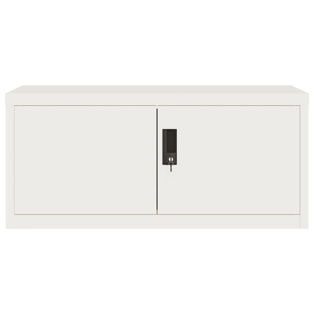 vidaXL Αρχειοθήκη Λευκή 90 x 40 x 240 εκ. Ατσάλινη