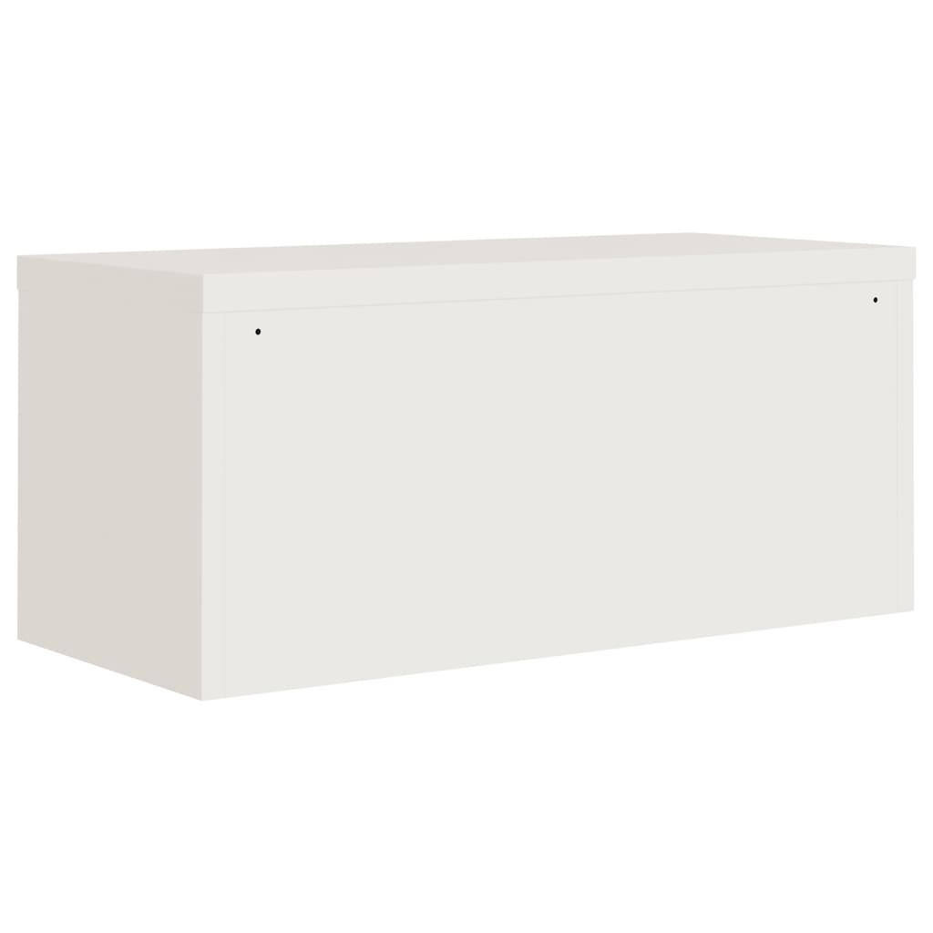 vidaXL Αρχειοθήκη Λευκή 90 x 40 x 240 εκ. Ατσάλινη