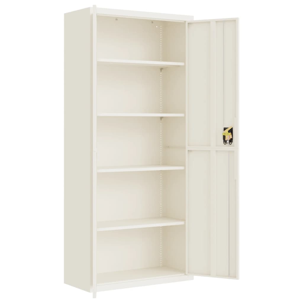 vidaXL Αρχειοθήκη Λευκή 90 x 40 x 240 εκ. Ατσάλινη