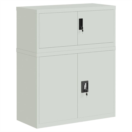 vidaXL Αρχειοθήκη Αν. Γκρι 90 x 40 x 110 εκ. Ατσάλινη